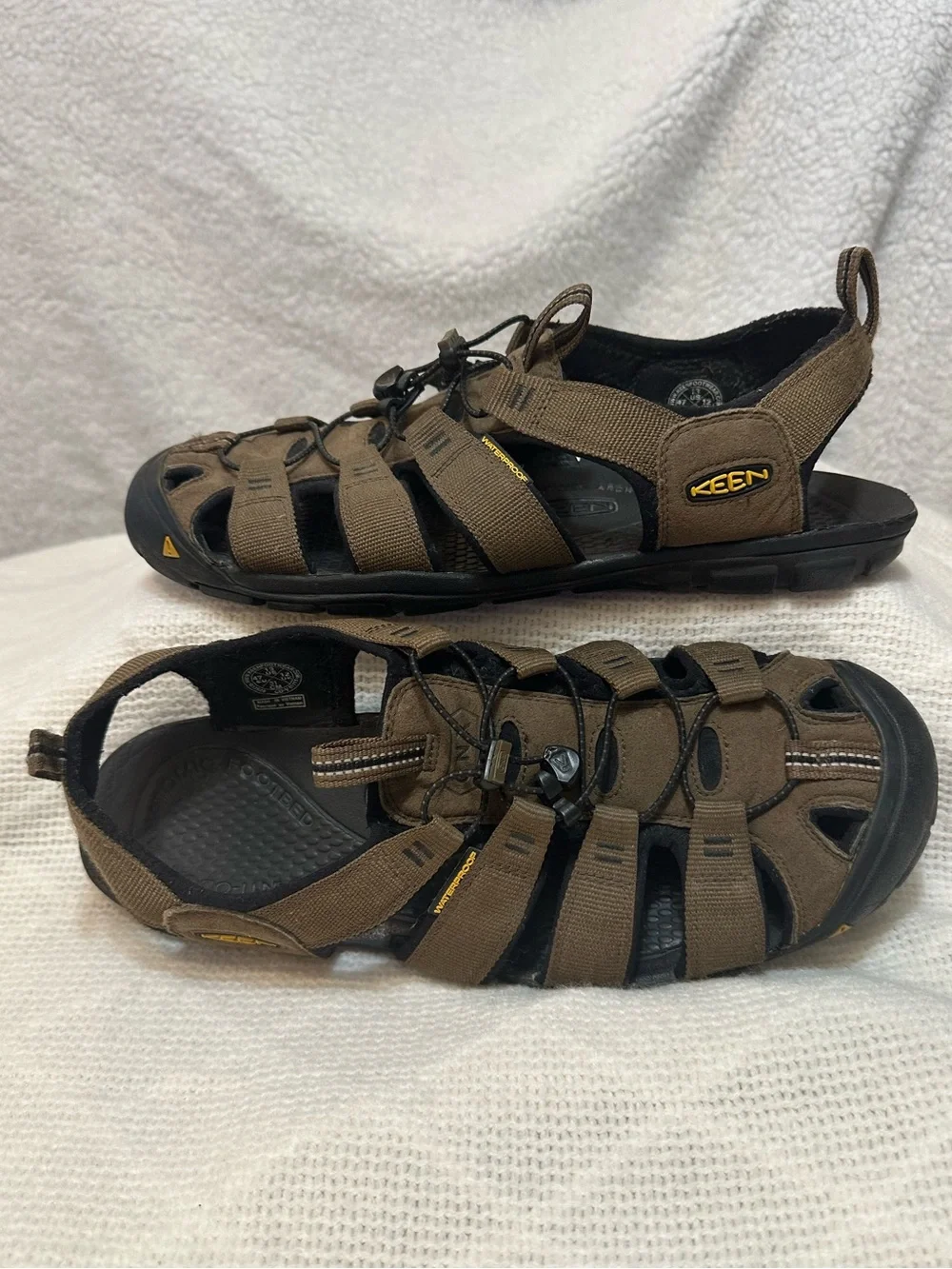 New Men’s Keen sandals 13 EU 47 Newport Clearwater tan brown bison water shoe 13